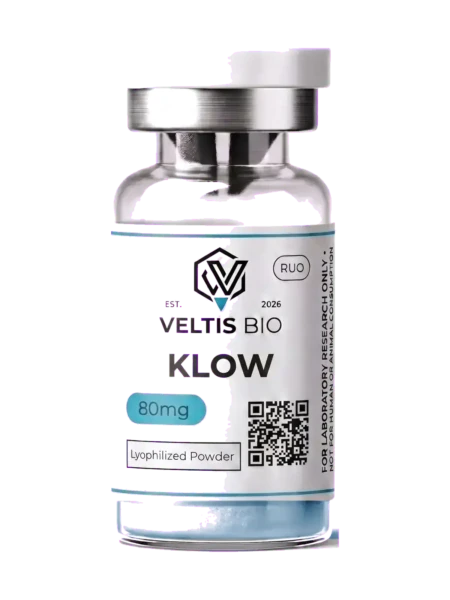 Veltis Bio | Research Peptides KLOW Blend 80mg (High-Potency Multi-Peptide Blend) - Veltis Bio research vial