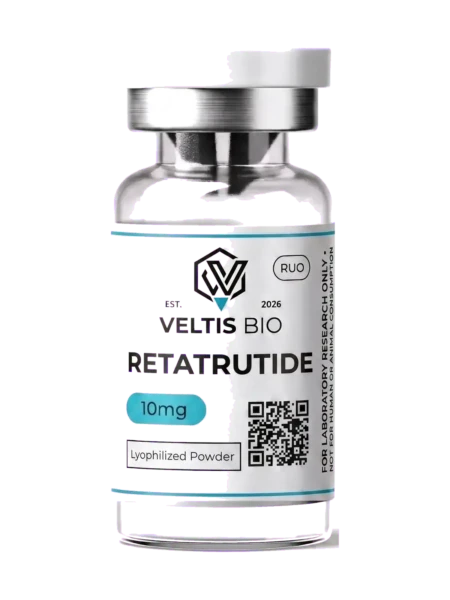 Veltis Bio | Research Peptides Retatrutide 10mg - Veltis Bio research vial